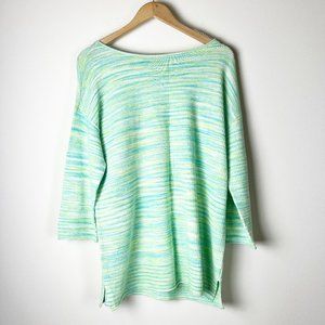 2/$30 Talbots Knitted Striped Top L